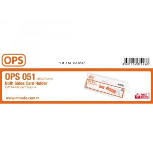 Ops Kart Tutucu Çift Taraflı Yatay DP 051