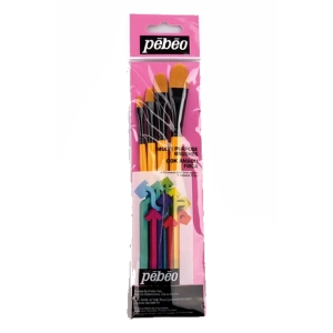 Pebeo Fırça Seti Kedi Dili No:1/4-3/8-1/2-5/8 4 LÜ SET-11