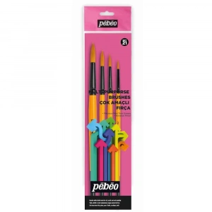 Pebeo Fırça Seti Yuvarlak No:2,5,8,12 4 Lü SET-21