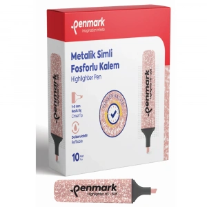 Penmark Fosforlu Kalem Metalik Simli Bronz HS-505 14