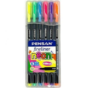 Pensan Fineliner 6 Lı Neon Pvc Kutu 6300