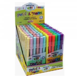 Pensan Kidz Pastel Ve Neon Keçeli Klm 6 Renk 24 Lü Kutulu