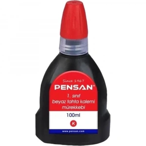 Pensan Tahta Kalemi Mürekkebi Kırmızı 100 ML 4009