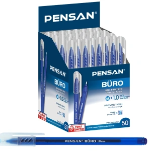 Pensan Tükenmez Kalem Büro 1 MM Mavi 50 Li 2270