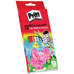 Pritt Kuru Boya Karton Kutu Tam Boy 12 Renk 1219734