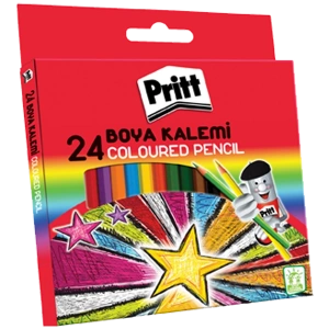 Pritt Kuru Boya Karton Kutu Tam Boy 24 Renk 1221351