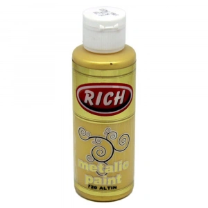 Rich Akrilik Boya Metalik 120 CC Altın 0720