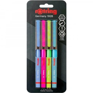 Rotring Liner Keçe Uçlu Kalem 4 Lü Bls Canlı Renk