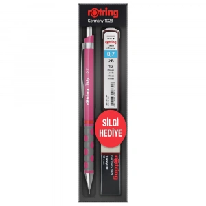 Rotring Okul Seti Tikky Rd 0.7+Min Silgi Hediyeli Ahududu Pembe