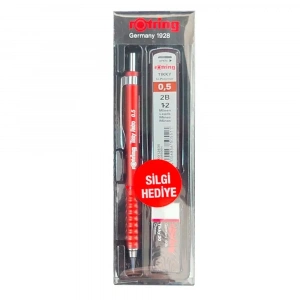 Rotring Okul Seti Tikky Retro 0.5+Min Silgi Hediyeli Kırmızı