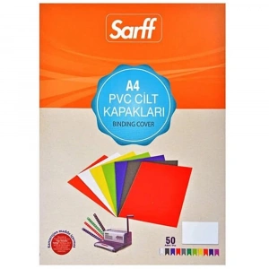 Sarff Cilt Kapağı Plastik Opak A4 450 MIC Beyaz 15201106