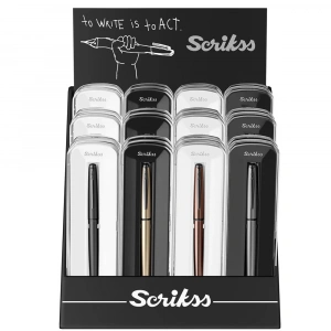 Scrikss Dolma Kalem Color Kristal Kutu 24 Lü Stand 78M