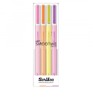 Scrikss Jel Kalem Smoothie 4 Lü Blister Set 2