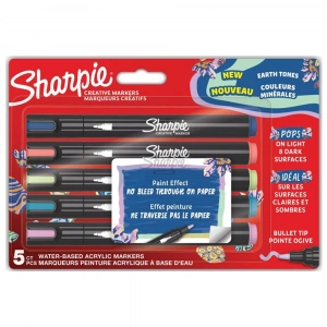 Sharpie Markör Akrilik Doğa Tonları Yuvarlak Uç 5 Li Bl Sh-2213380