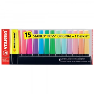 Stabilo Fosforlu Kalem Boss Original 15 Li Set 7015-01