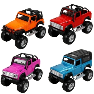 Sunman Oyuncak Sesli Ve Işıklı Metal Araba Safari Jeep 13 Cm FY80708