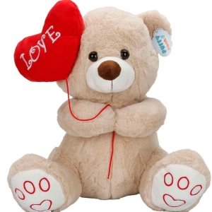 Sunman Oyuncak Sun-Jnh-Pff-Sk.Peluş Ayı Kalpli Balonlu 40Cm2R.