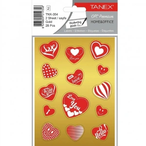 Tanex Gold Kalp Etiketi-4 2 Ad. Tnx-354