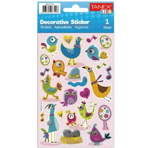 Tanex Puffy Şapşik Kuşlar Serisi Tnx-27213