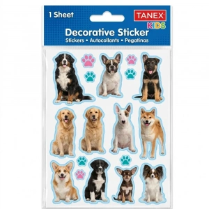 Tanex Stickers Eu Puffy Damla Etiket Köpek Serisi 5 Ad. Tnx-25038