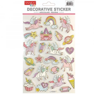 Tanex Yaldızlı Unicorn Serisi Puffy Etiketi Tnx-25369