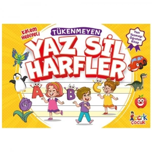 Tükenmeyen Yaz Sil Harfler Spiralli /Bıcırık