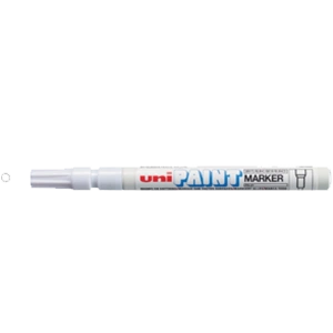 Uni-Ball Markör Boyama paint Marker 0.8-1.2 MM Beyaz PX-21
