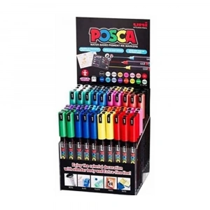 Uni-Ball Markör Posca 0.7 Su Bazlı Poster 80 Li Set