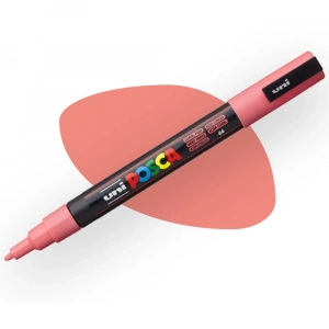 Uni-Ball Posca 0.9-1.3 Su Bazlı Boyama Markörü Mercan Pemben Pc-3M