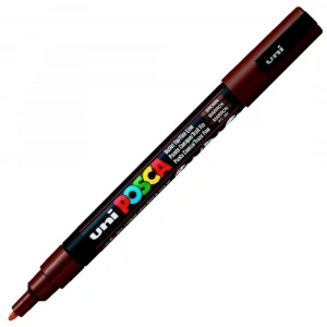 Uni-Ball Posca 0.9-1.3 Su Bazlı Poster Markörü Kahverengi PC-3M