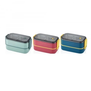Vagon Life Beslenme Kutusu Lunch Box Paslanmaz Çelik 1400 ML BL50002-2