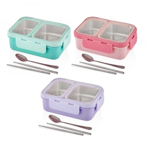 Vagon Life Beslenme Kutusu Lunch Box Paslanmaz Çelik 700 ML XC-7096