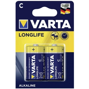 Varta AlKalın Orta Boy Pil C Longlife Extra 2 Lİ