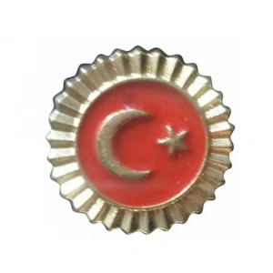 Vatan Rozet Türk Bayraklı Dipli Tırtıklı VT605