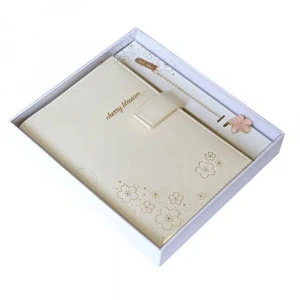 VJ Kutulu Defter 13x18 Cm Ivory 96 YP Kitap Ayraçlı 124-1060