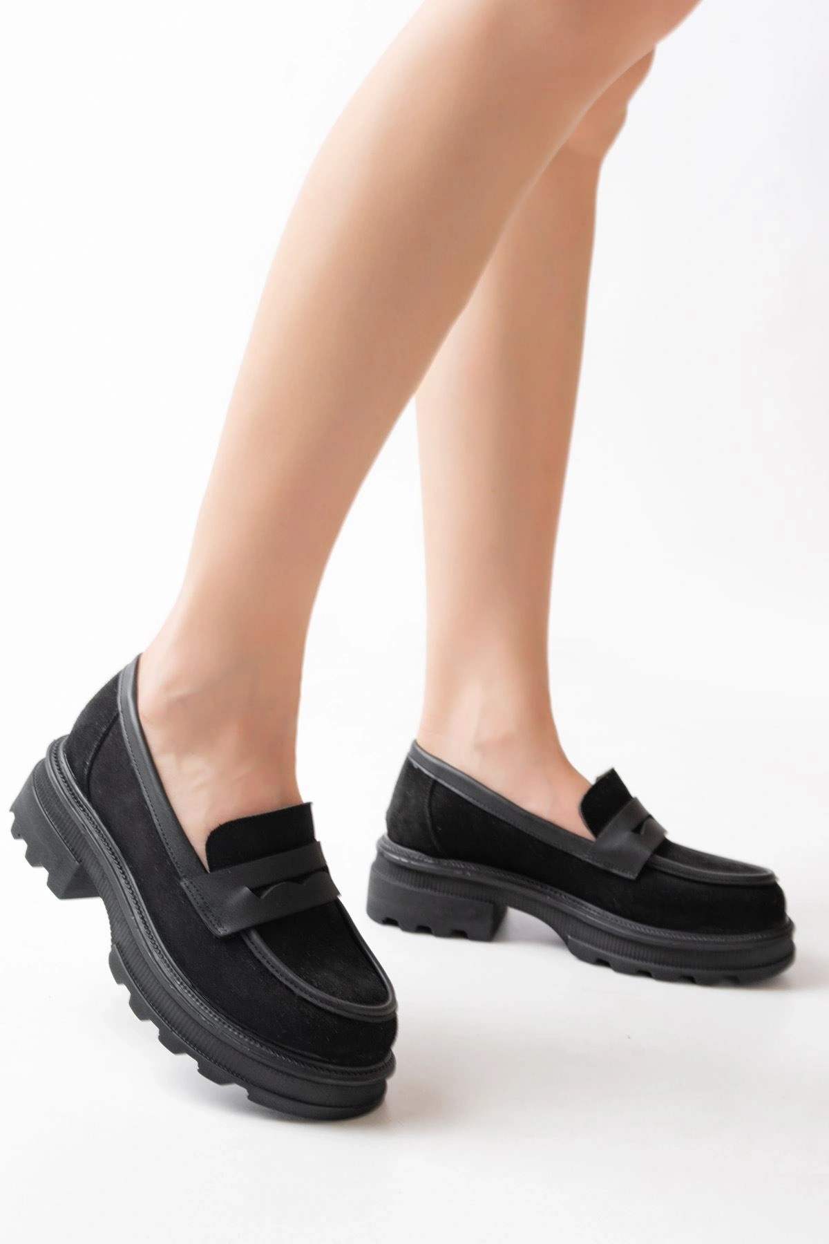 Yüksek Tabanlı Loafer Ayakkabı