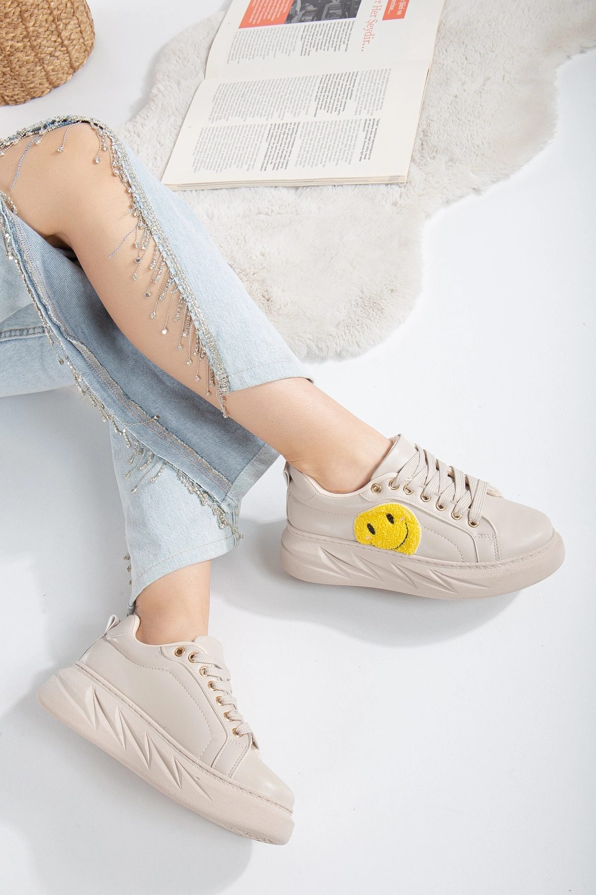 Emoji Smile Sneakers