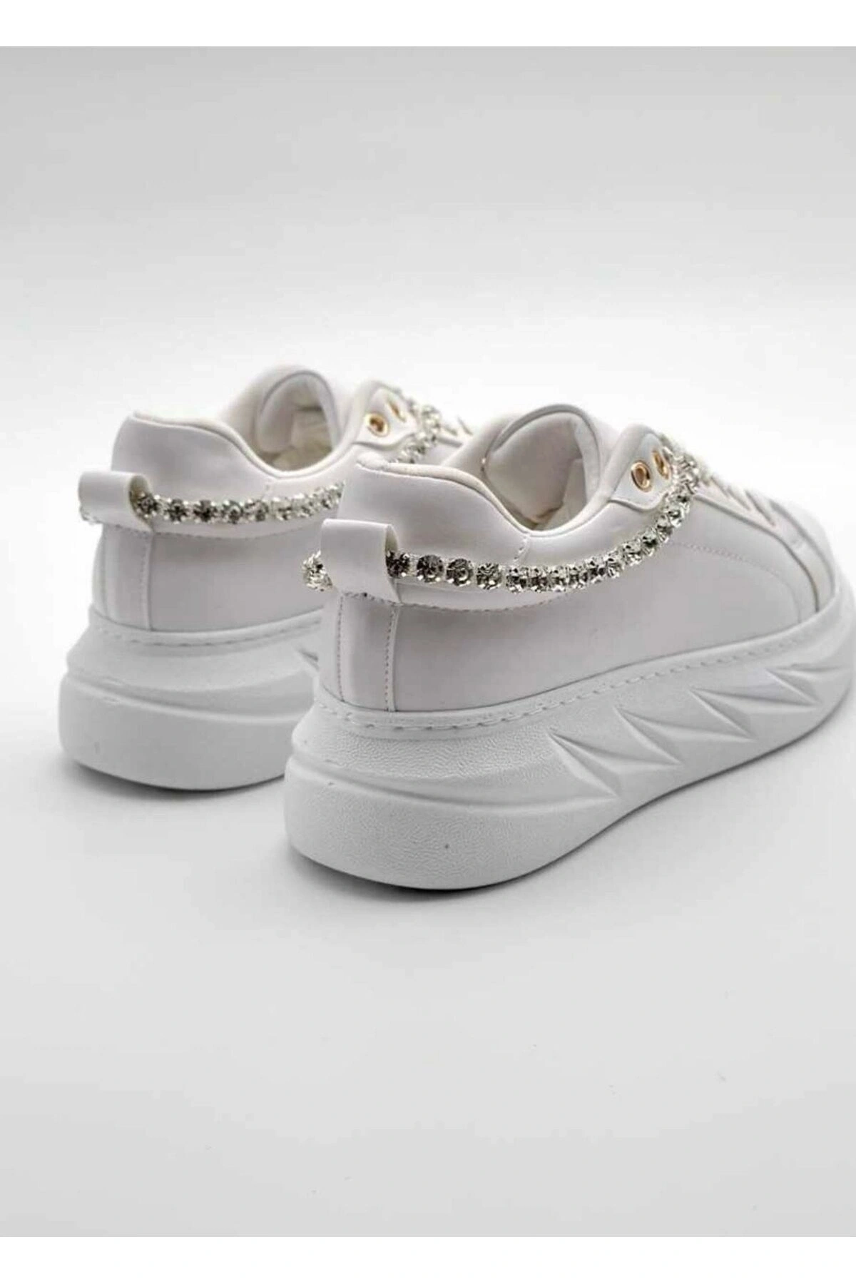 Cristal Ortopedik Taban Deri Sneakers