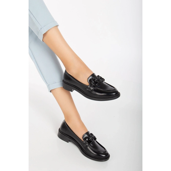 Sofya Ortopedik Taban Deri Loafer