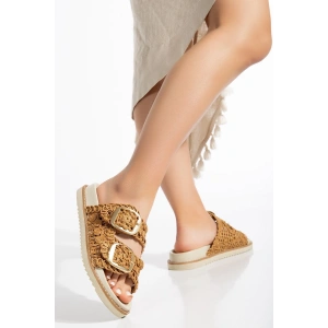 Hasır El Yapımı Fuspetli Terlik