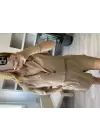 Camel %100 Keten Kısa Ceket Şort Takım
