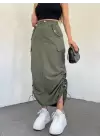 Haki Paraşüt Etek
