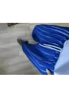Mavi Beyaz Çizgili Salaş Pantolon