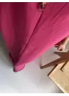 Pembe A Kesim Askılı Salaş Elbise