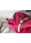 Pembe Kemerli Şalvar Model Gabardin Tulum
