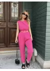Pembe Tensel Kumaş Takım
