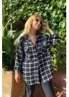 SİYAH BEYAZ TÜVİT GÖMLEK