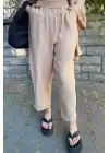 Taş Kimona Şalvar Model Keten Takım
