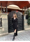 Siyah Triko Üçlü Takım