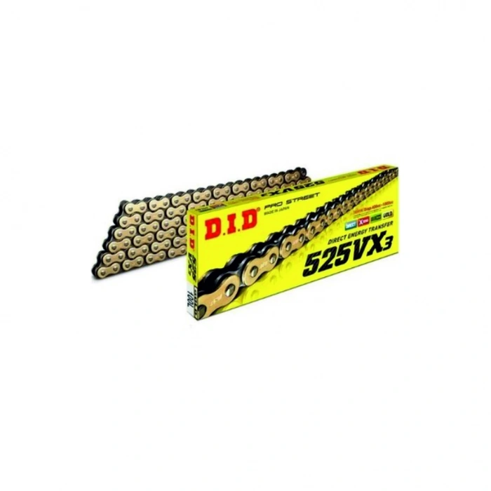 DID 525 VX3 Gold 120 Bakla Zincir (İthal)